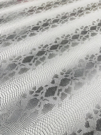 Viper Snake Skin Texture Faux Leather Fabric| 54" Wide| Upholstery| Sold By The Yard