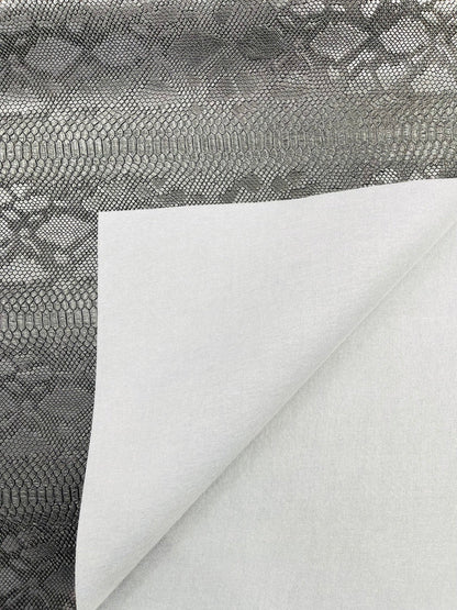 Viper Snake Skin Texture Faux Leather Fabric| 54" Wide| Upholstery| Sold By The Yard