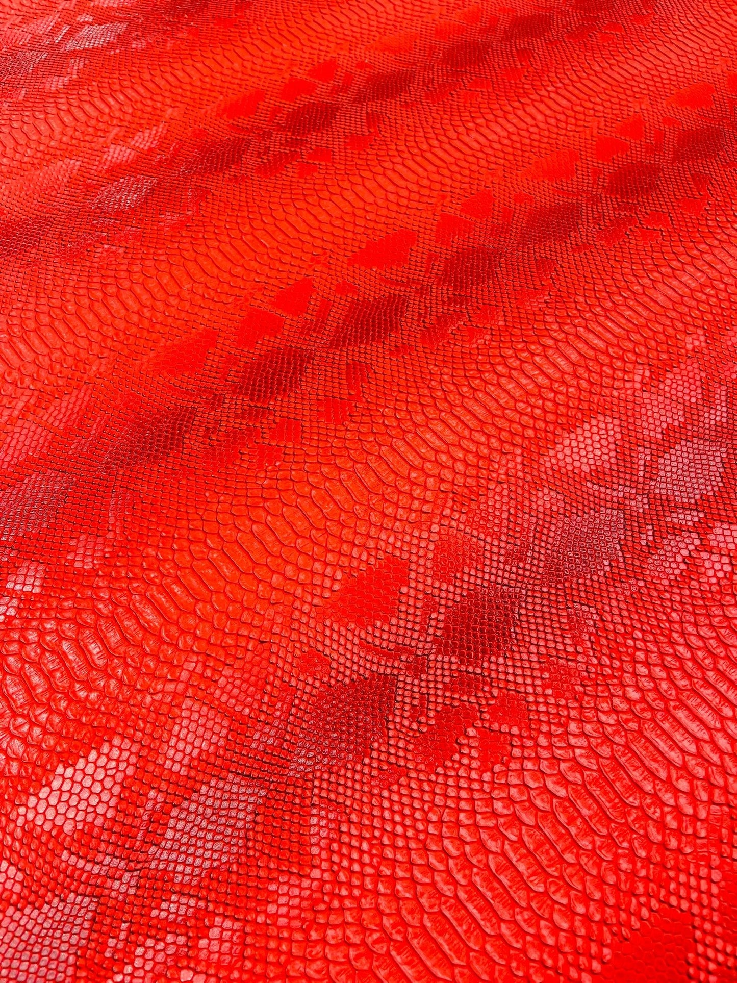 Viper Snake Skin Texture Faux Leather Fabric| 54" Wide| Upholstery| Sold By The Yard