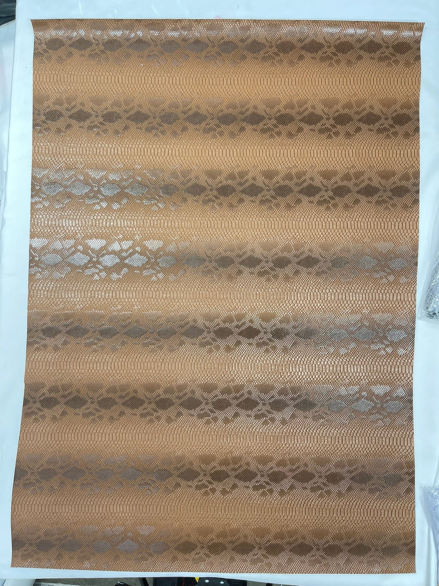 Viper Snake Skin Texture Faux Leather Fabric| 54" Wide| Upholstery| Sold By The Yard