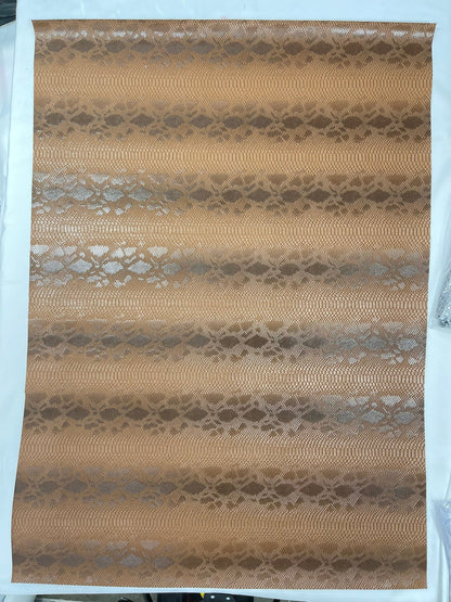 Viper Snake Skin Texture Faux Leather Fabric| 54" Wide| Upholstery| Sold By The Yard