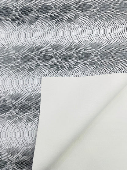Viper Snake Skin Texture Faux Leather Fabric| 54" Wide| Upholstery| Sold By The Yard