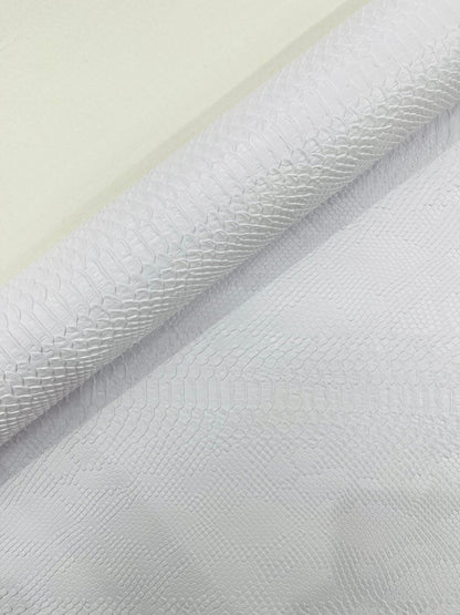 Viper Snake Skin Texture Faux Leather Fabric| 54" Wide| Upholstery| Sold By The Yard