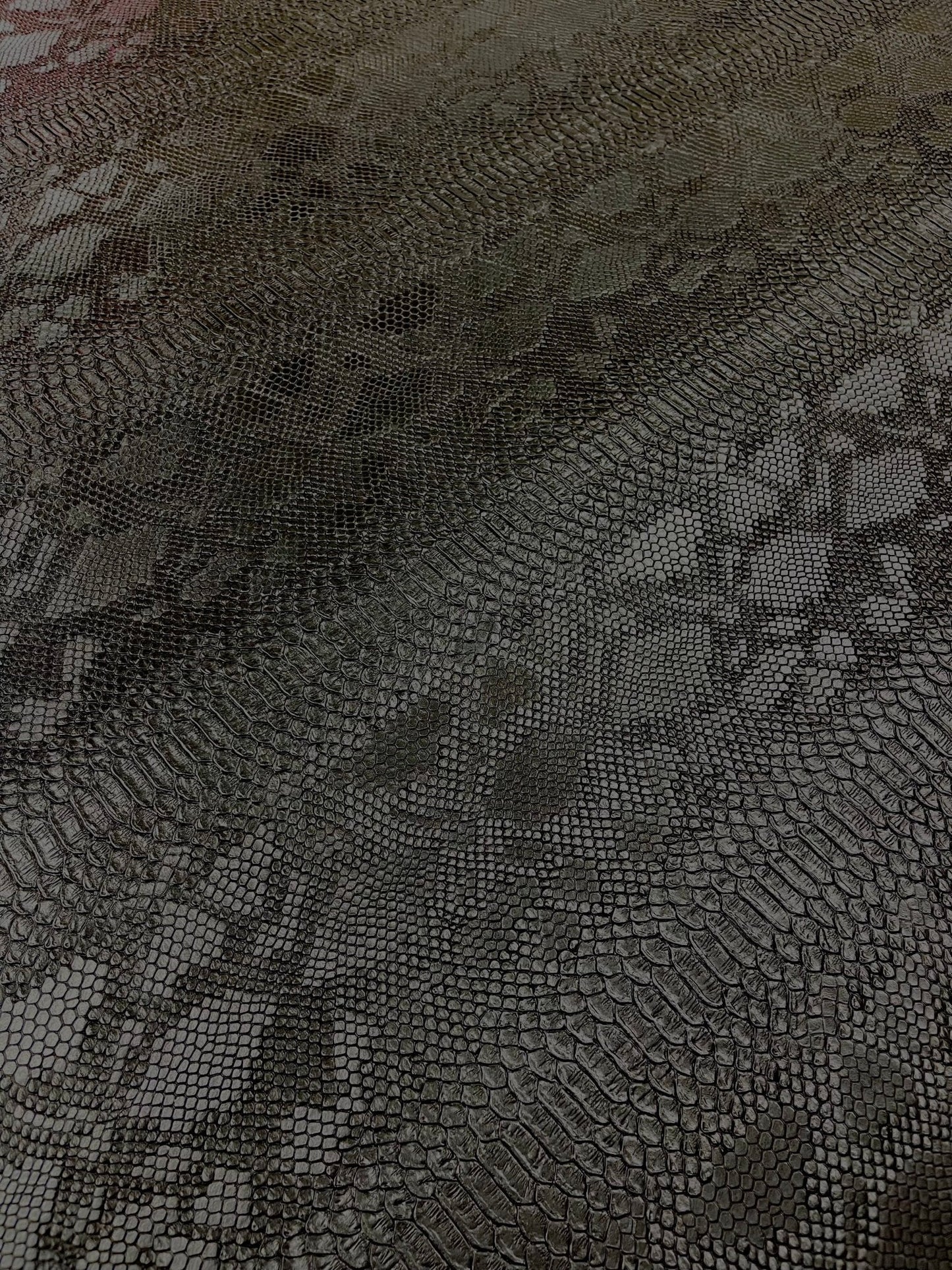 Viper Snake Skin Texture Faux Leather Fabric| 54" Wide| Upholstery| Sold By The Yard