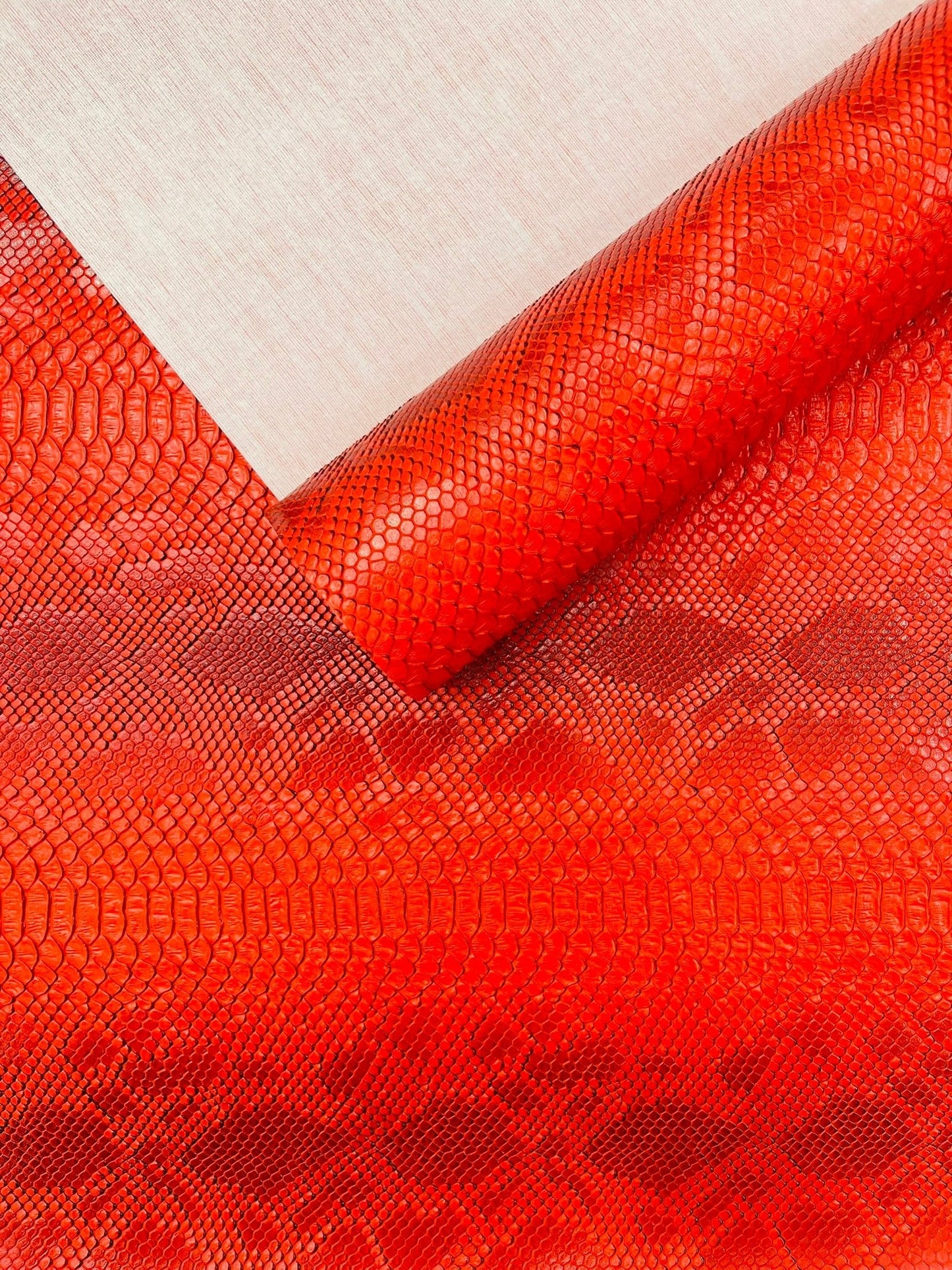 Viper Snake Skin Texture Faux Leather Fabric| 54" Wide| Upholstery| Sold By The Yard