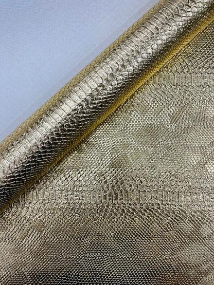 Viper Snake Skin Texture Faux Leather Fabric| 54" Wide| Upholstery| Sold By The Yard