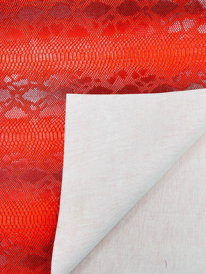 Viper Snake Skin Texture Faux Leather Fabric| 54" Wide| Upholstery| Sold By The Yard