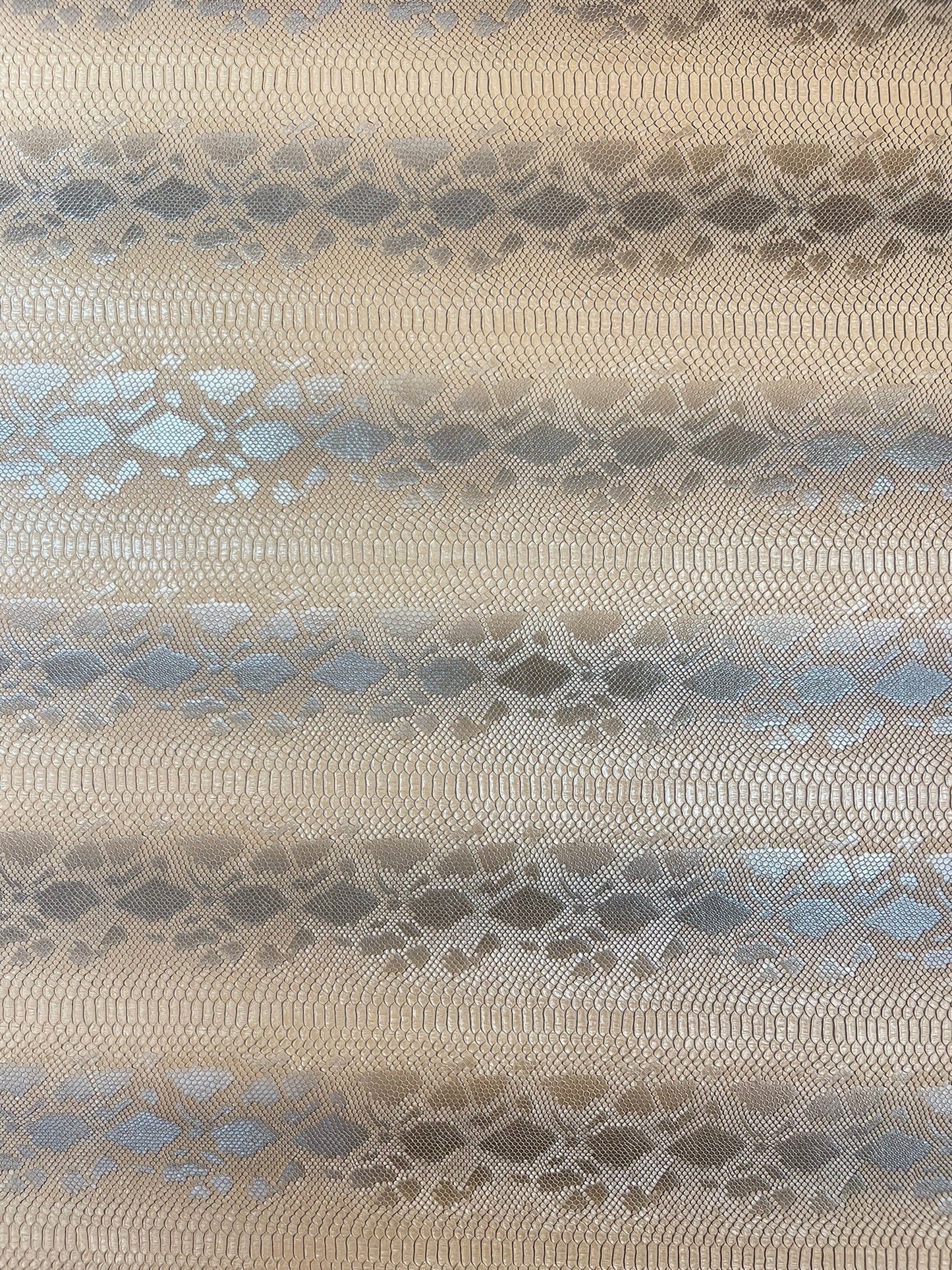 Viper Snake Skin Texture Faux Leather Fabric| 54" Wide| Upholstery| Sold By The Yard