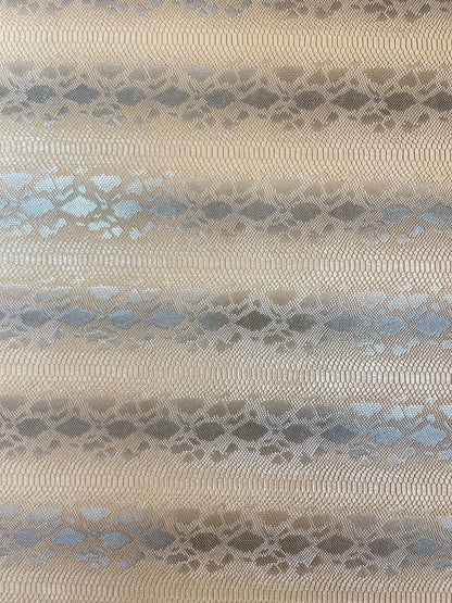 Viper Snake Skin Texture Faux Leather Fabric| 54" Wide| Upholstery| Sold By The Yard