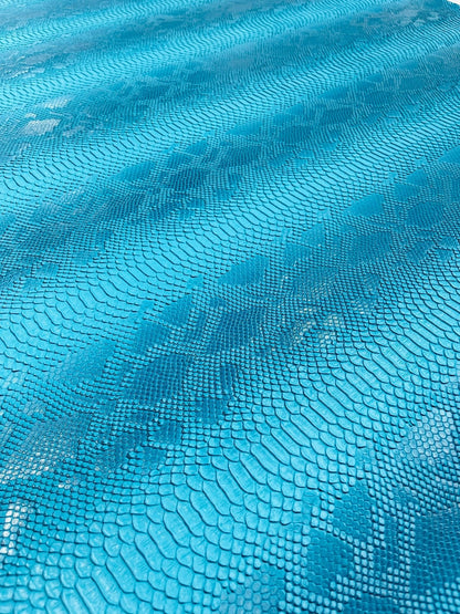 Viper Snake Skin Texture Faux Leather Fabric| 54" Wide| Upholstery| Sold By The Yard