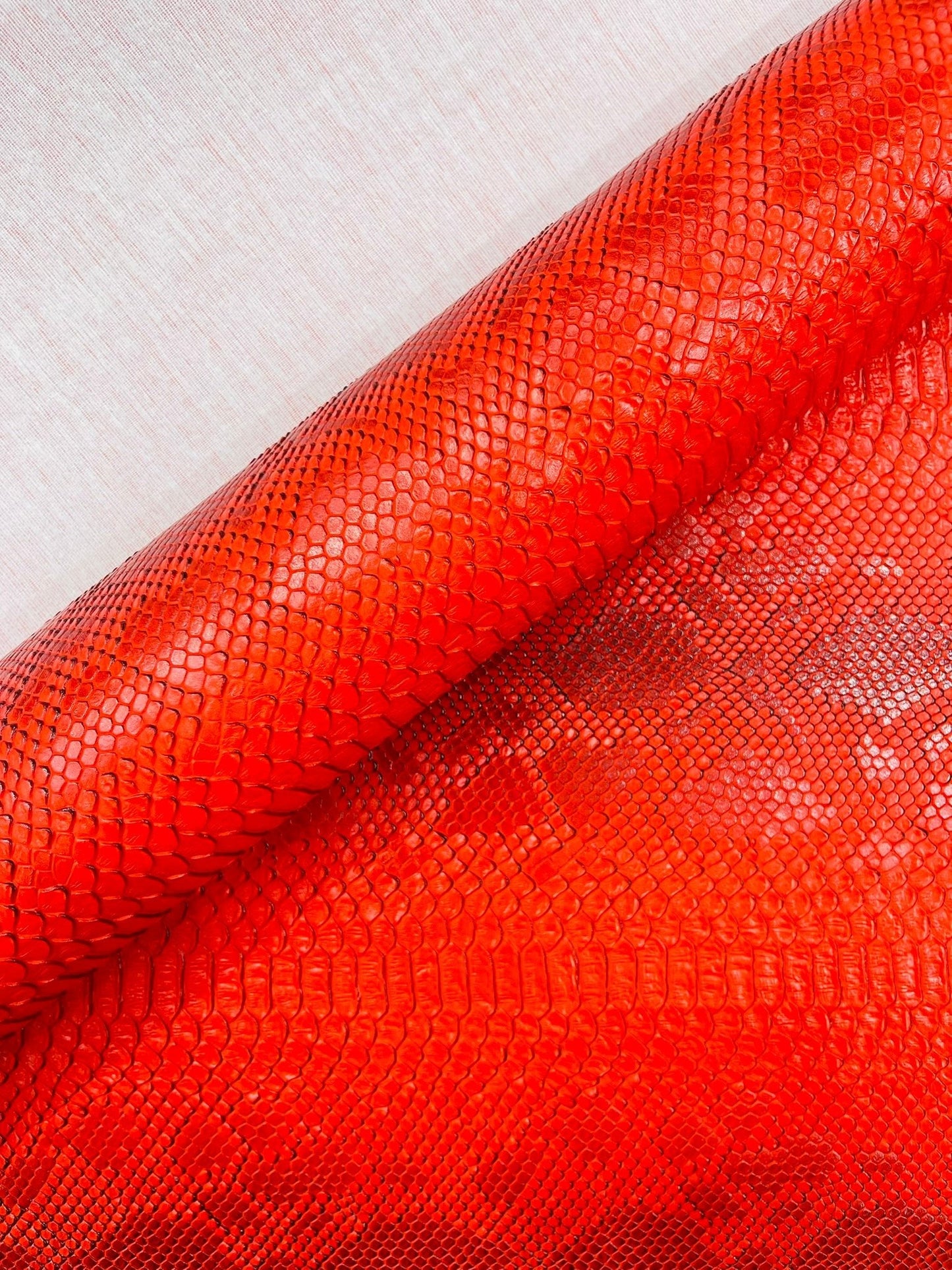 Viper Snake Skin Texture Faux Leather Fabric| 54" Wide| Upholstery| Sold By The Yard