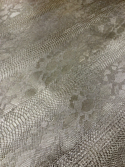 Viper Snake Skin Texture Faux Leather Fabric| 54" Wide| Upholstery| Sold By The Yard