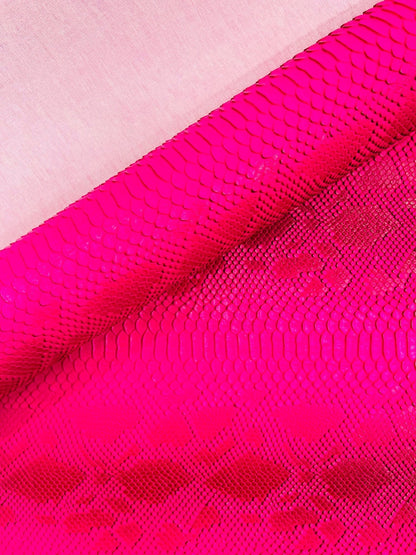 Viper Snake Skin Texture Faux Leather Fabric| 54" Wide| Upholstery| Sold By The Yard