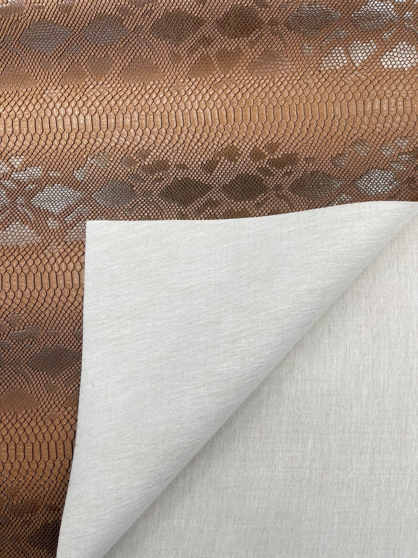 Viper Snake Skin Texture Faux Leather Fabric| 54" Wide| Upholstery| Sold By The Yard