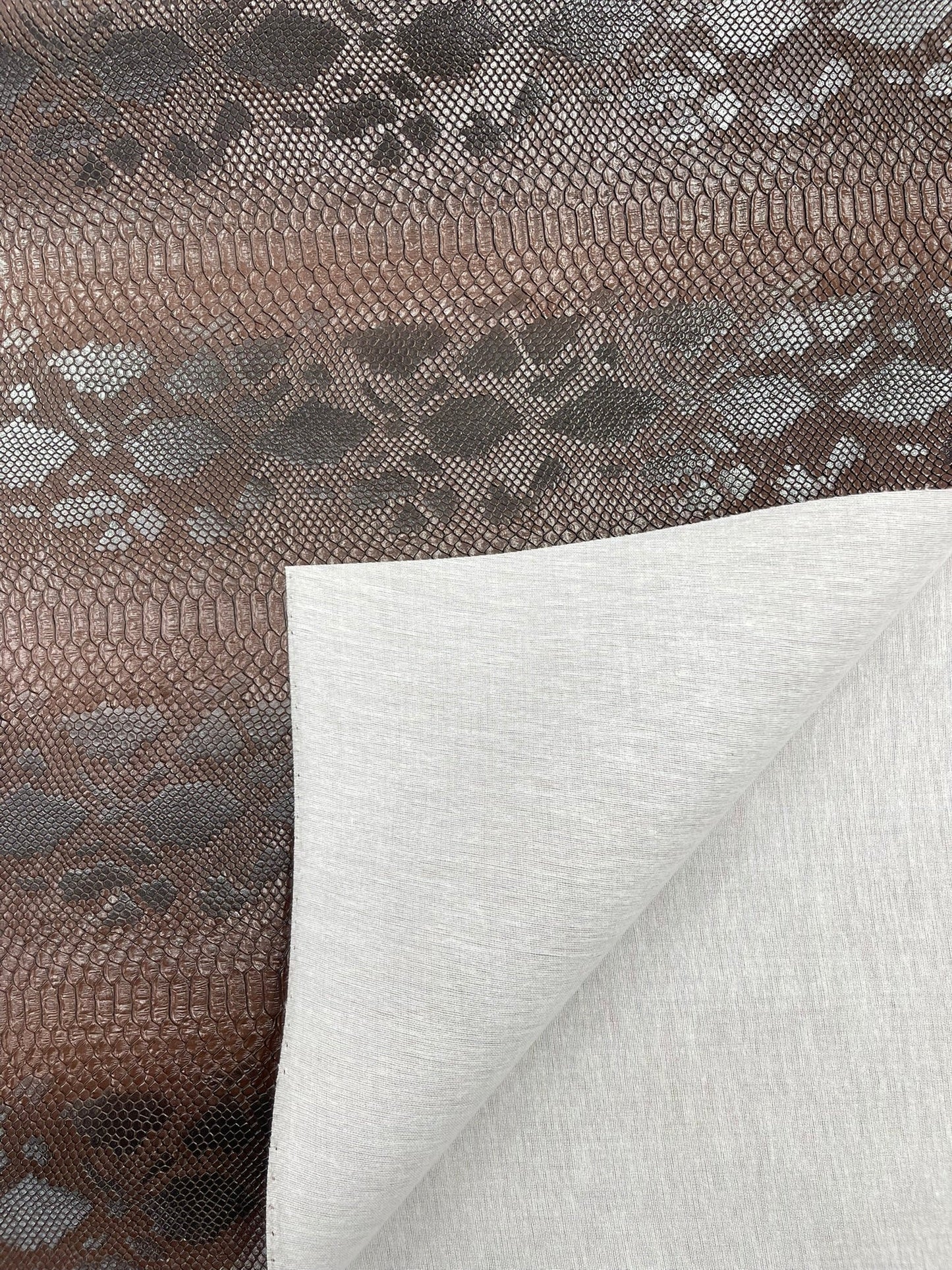 Viper Snake Skin Texture Faux Leather Fabric| 54" Wide| Upholstery| Sold By The Yard