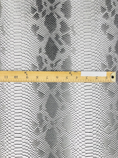 Viper Snake Skin Texture Faux Leather Fabric| 54" Wide| Upholstery| Sold By The Yard