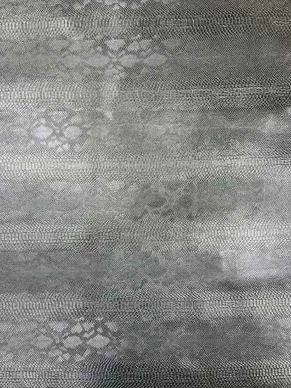 Viper Snake Skin Texture Faux Leather Fabric| 54" Wide| Upholstery| Sold By The Yard