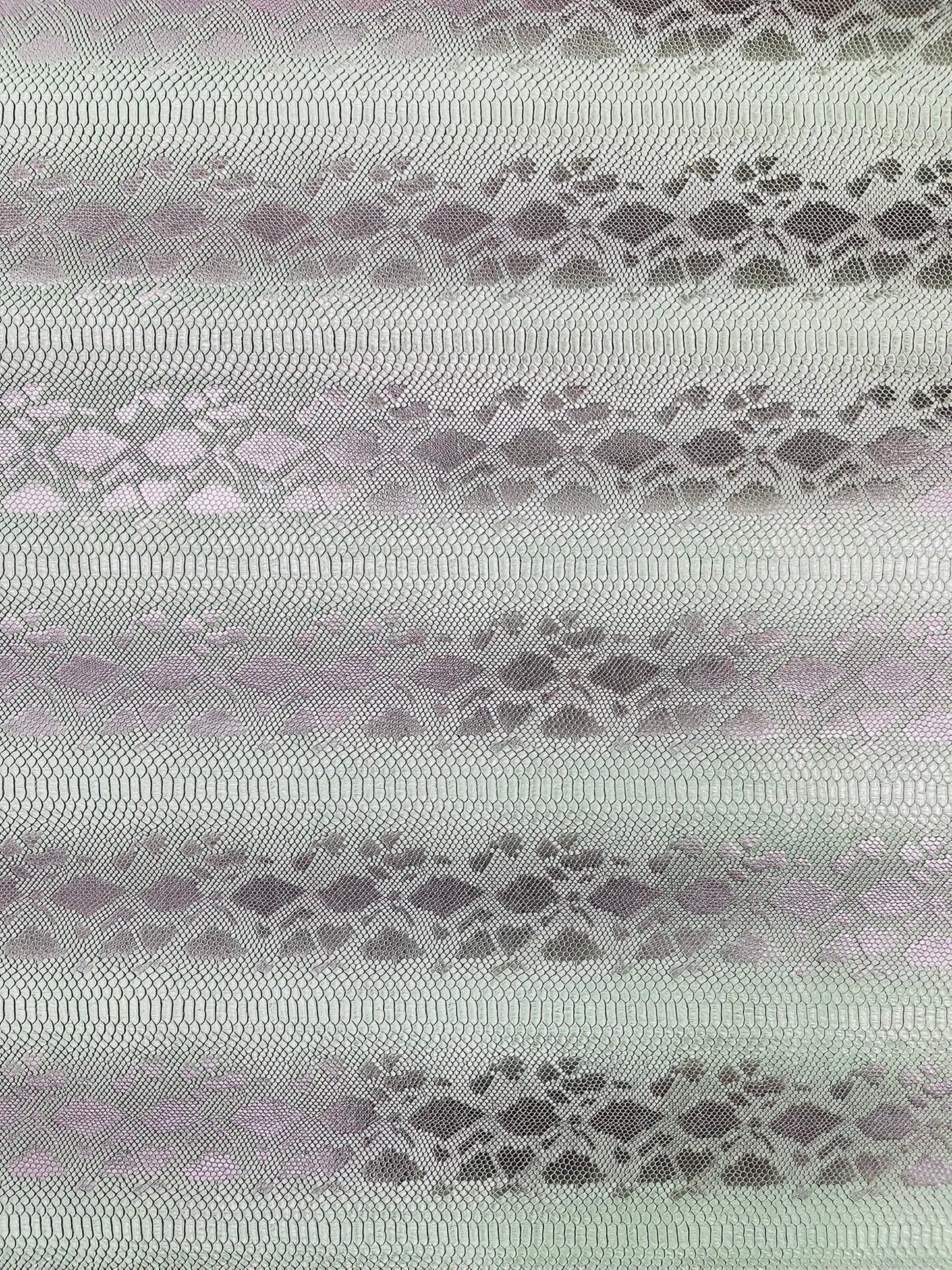 Viper Snake Skin Texture Faux Leather Fabric| 54" Wide| Upholstery| Sold By The Yard
