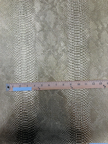 Viper Snake Skin Texture Faux Leather Fabric| 54" Wide| Upholstery| Sold By The Yard