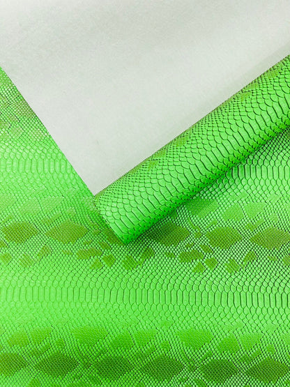 Viper Snake Skin Texture Faux Leather Fabric| 54" Wide| Upholstery| Sold By The Yard