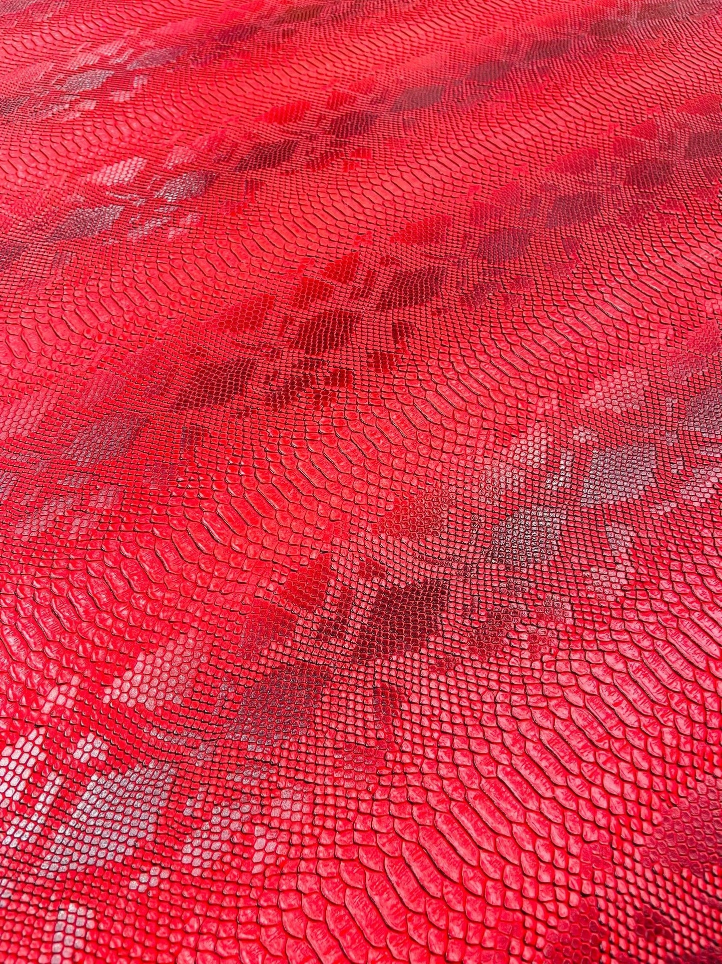 Viper Snake Skin Texture Faux Leather Fabric| 54" Wide| Upholstery| Sold By The Yard