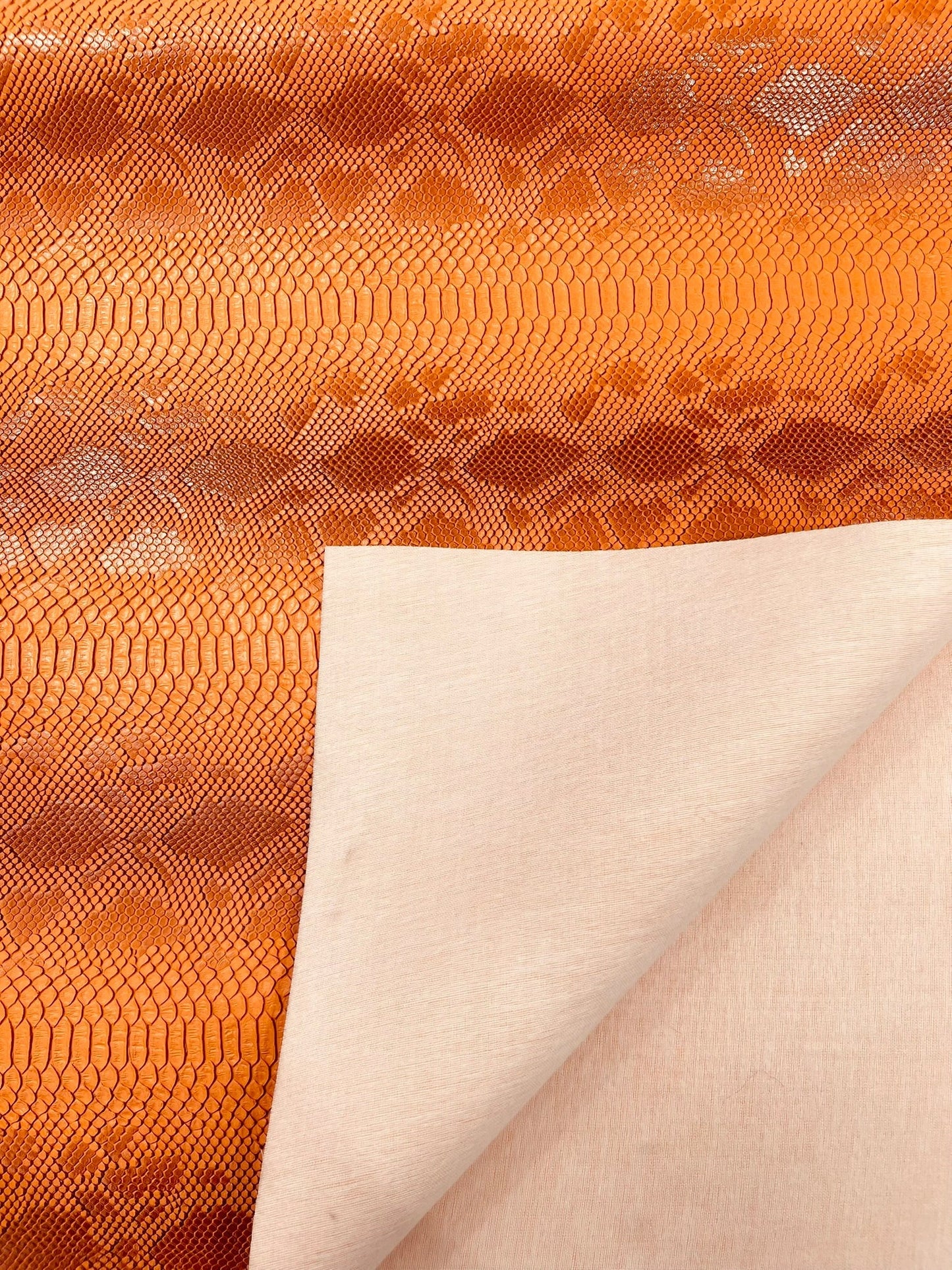 Viper Snake Skin Texture Faux Leather Fabric| 54" Wide| Upholstery| Sold By The Yard