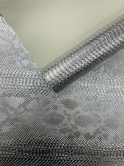 Viper Snake Skin Texture Faux Leather Fabric| 54" Wide| Upholstery| Sold By The Yard