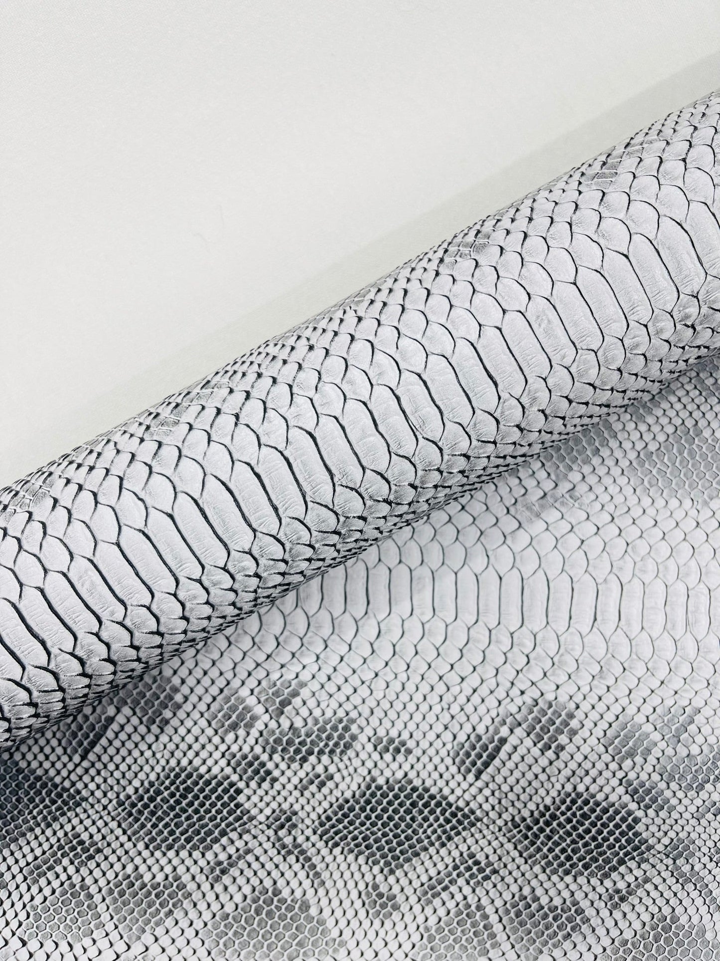 Viper Snake Skin Texture Faux Leather Fabric| 54" Wide| Upholstery| Sold By The Yard