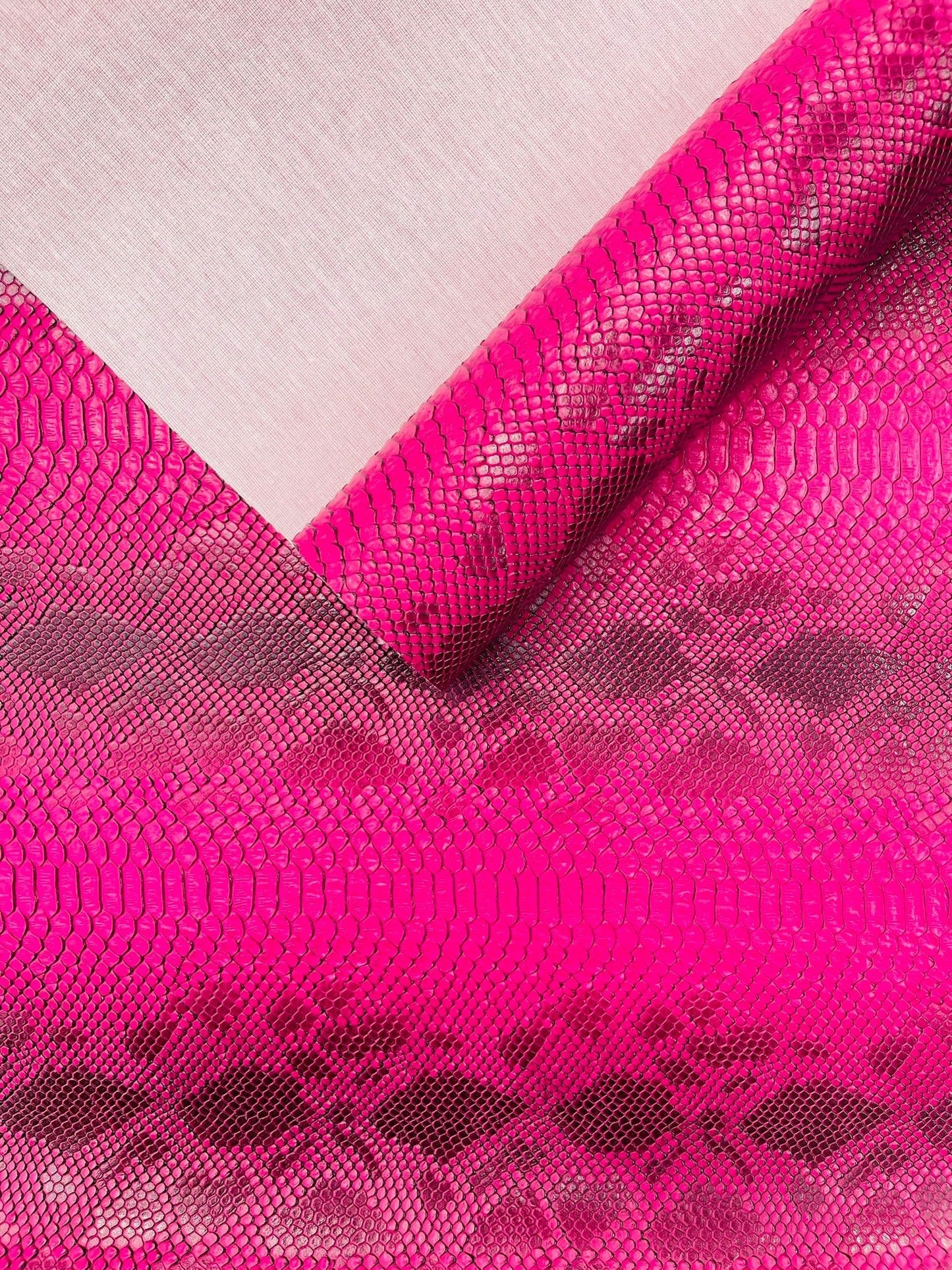 Viper Snake Skin Texture Faux Leather Fabric| 54" Wide| Upholstery| Sold By The Yard