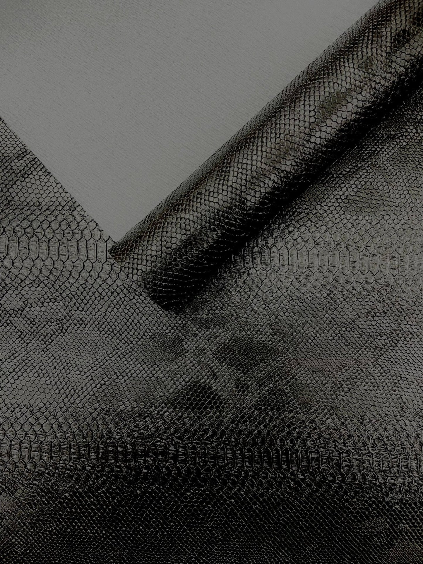 Viper Snake Skin Texture Faux Leather Fabric| 54" Wide| Upholstery| Sold By The Yard