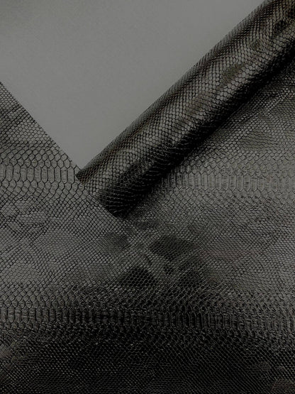 Viper Snake Skin Texture Faux Leather Fabric| 54" Wide| Upholstery| Sold By The Yard