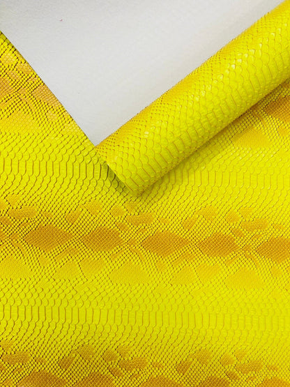 Viper Snake Skin Texture Faux Leather Fabric| 54" Wide| Upholstery| Sold By The Yard