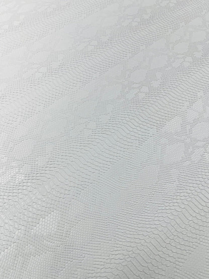 Viper Snake Skin Texture Faux Leather Fabric| 54" Wide| Upholstery| Sold By The Yard