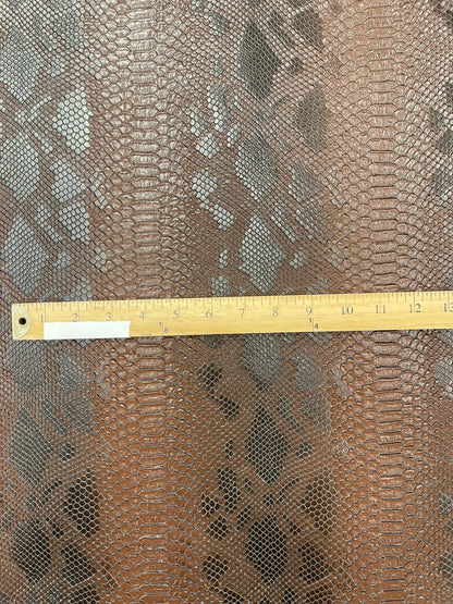 Viper Snake Skin Texture Faux Leather Fabric| 54" Wide| Upholstery| Sold By The Yard