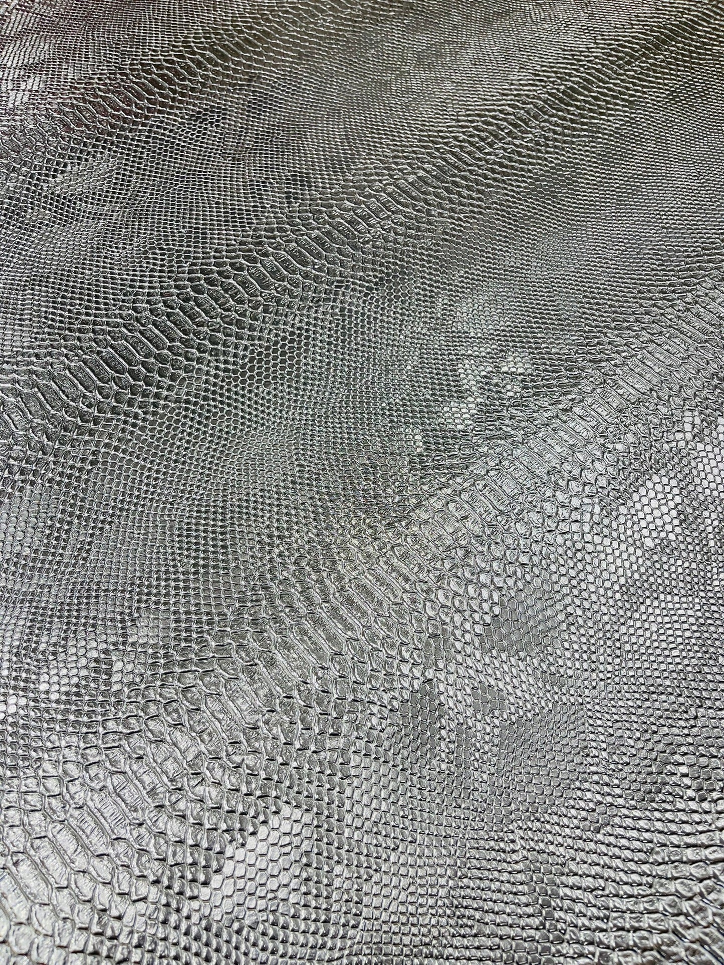 Viper Snake Skin Texture Faux Leather Fabric| 54" Wide| Upholstery| Sold By The Yard
