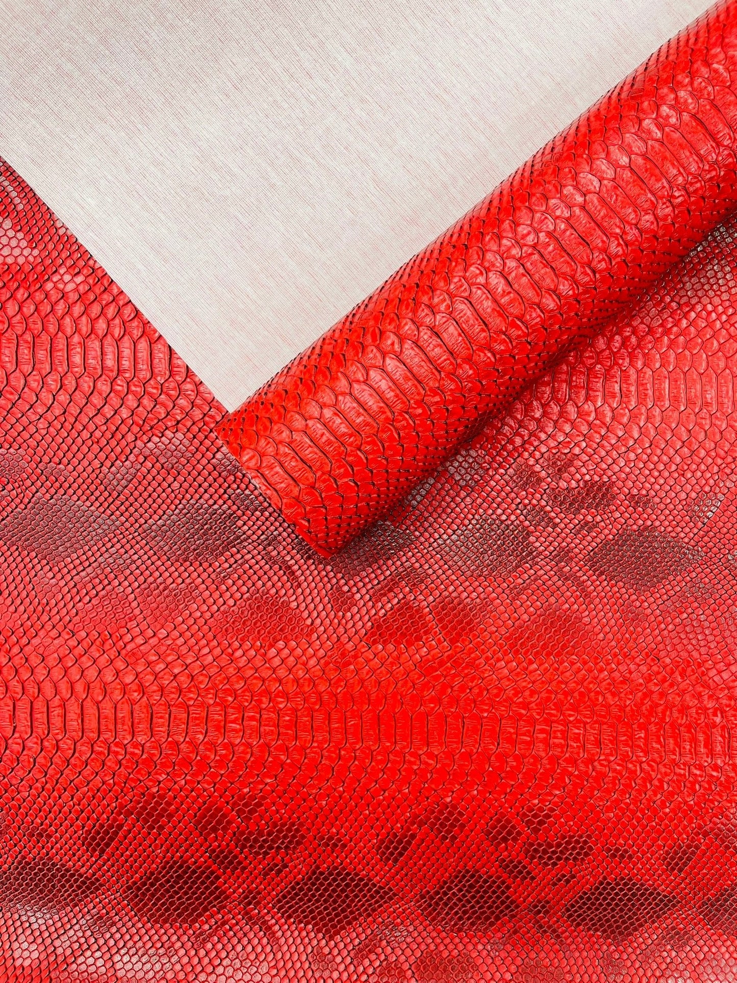 Viper Snake Skin Texture Faux Leather Fabric| 54" Wide| Upholstery| Sold By The Yard