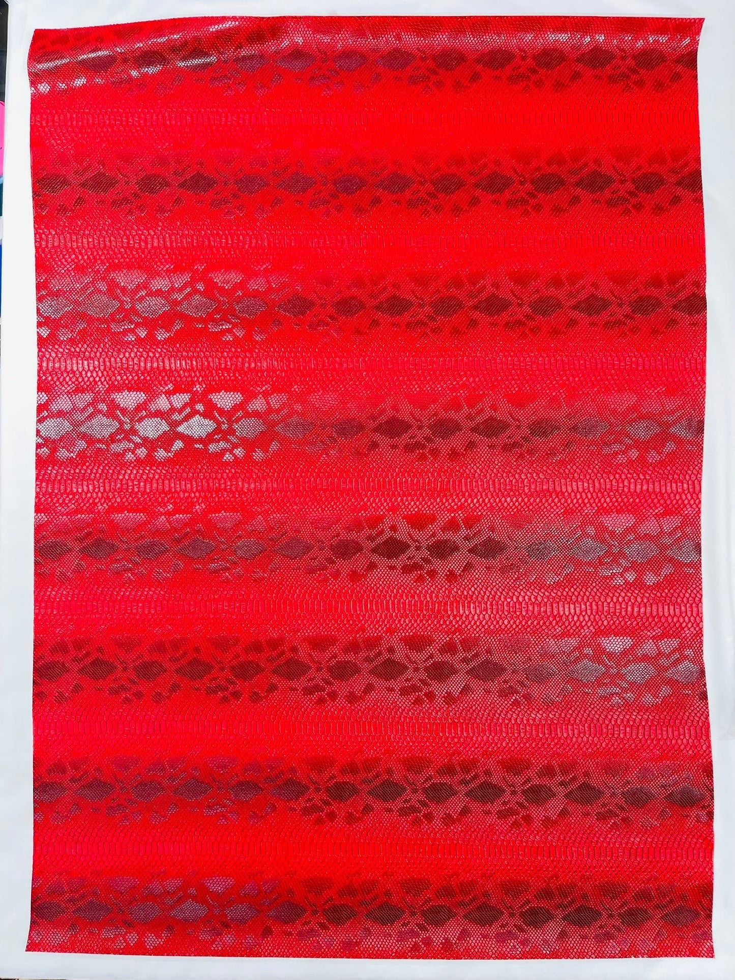 Viper Snake Skin Texture Faux Leather Fabric| 54" Wide| Upholstery| Sold By The Yard