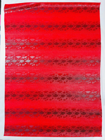 Viper Snake Skin Texture Faux Leather Fabric| 54" Wide| Upholstery| Sold By The Yard