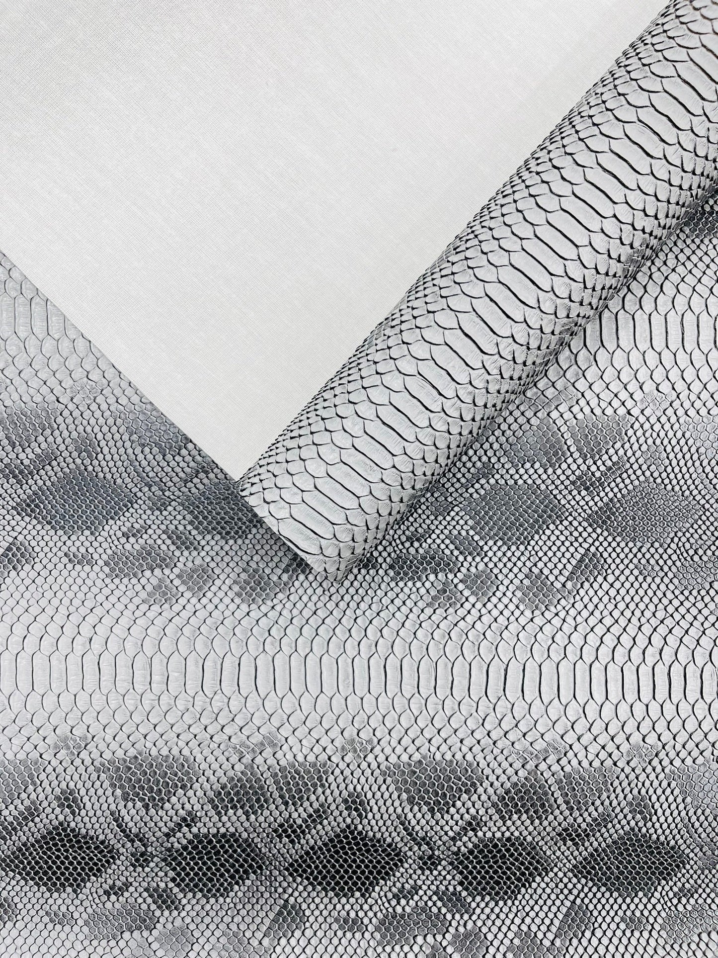 Viper Snake Skin Texture Faux Leather Fabric| 54" Wide| Upholstery| Sold By The Yard