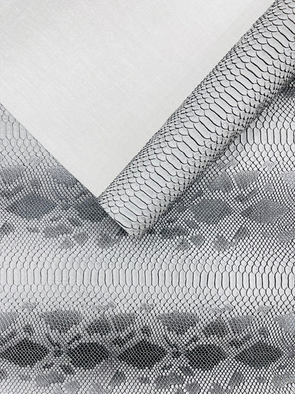 Viper Snake Skin Texture Faux Leather Fabric| 54" Wide| Upholstery| Sold By The Yard
