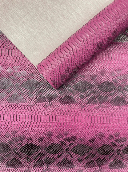Viper Snake Skin Texture Faux Leather Fabric| 54" Wide| Upholstery| Sold By The Yard