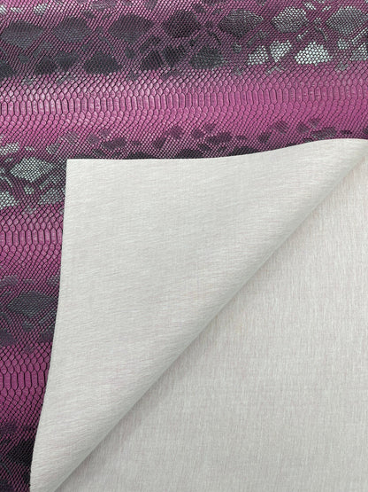 Viper Snake Skin Texture Faux Leather Fabric| 54" Wide| Upholstery| Sold By The Yard