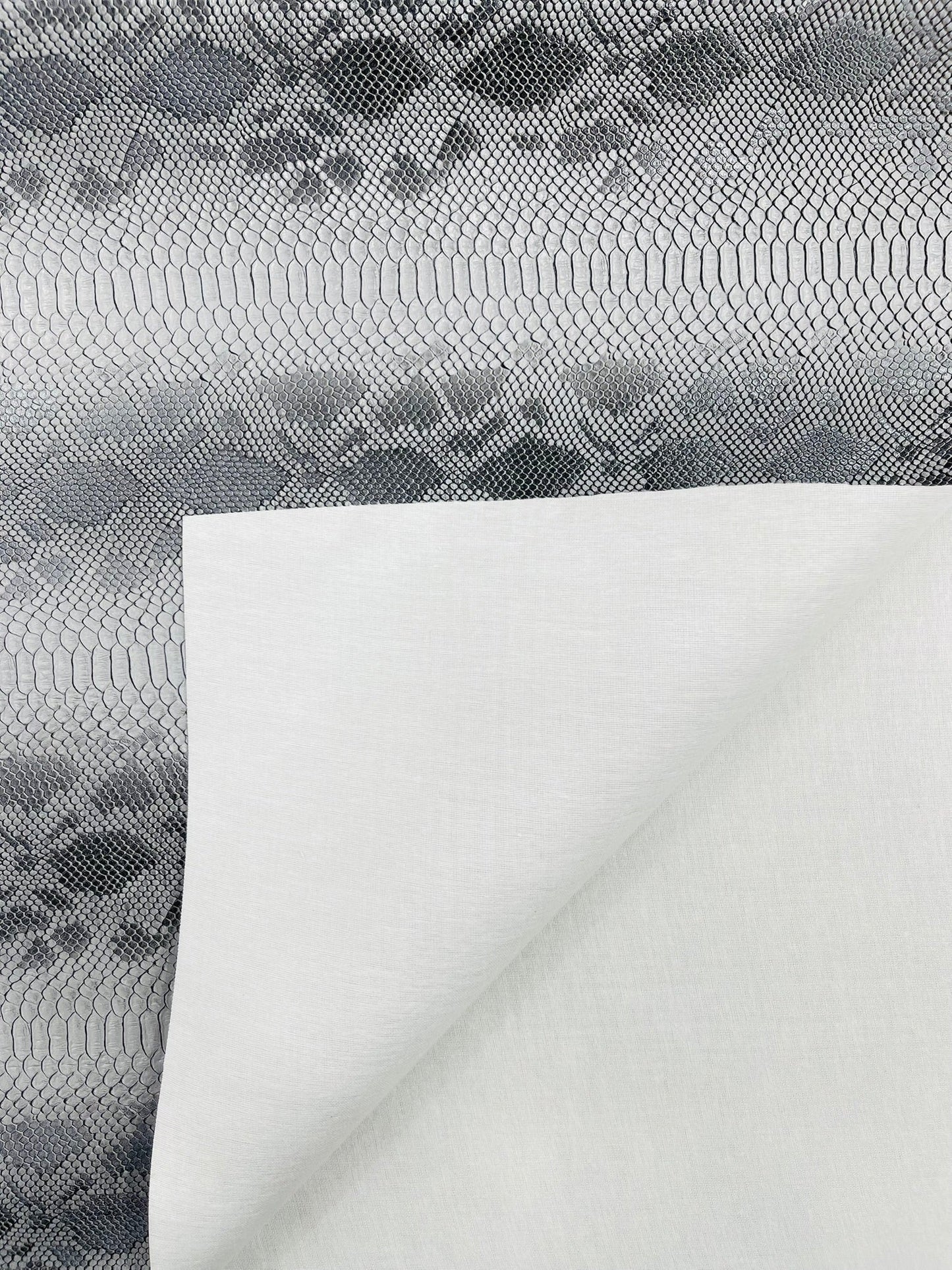 Viper Snake Skin Texture Faux Leather Fabric| 54" Wide| Upholstery| Sold By The Yard