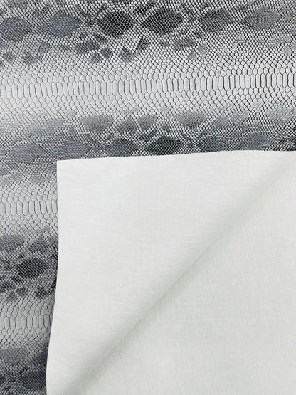 Viper Snake Skin Texture Faux Leather Fabric| 54" Wide| Upholstery| Sold By The Yard