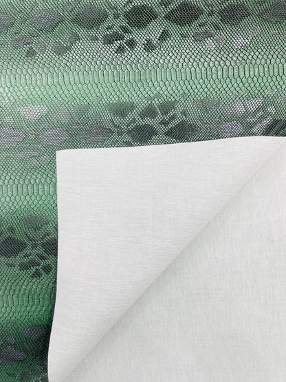 Viper Snake Skin Texture Faux Leather Fabric| 54" Wide| Upholstery| Sold By The Yard