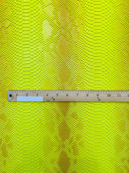 Viper Snake Skin Texture Faux Leather Fabric| 54" Wide| Upholstery| Sold By The Yard