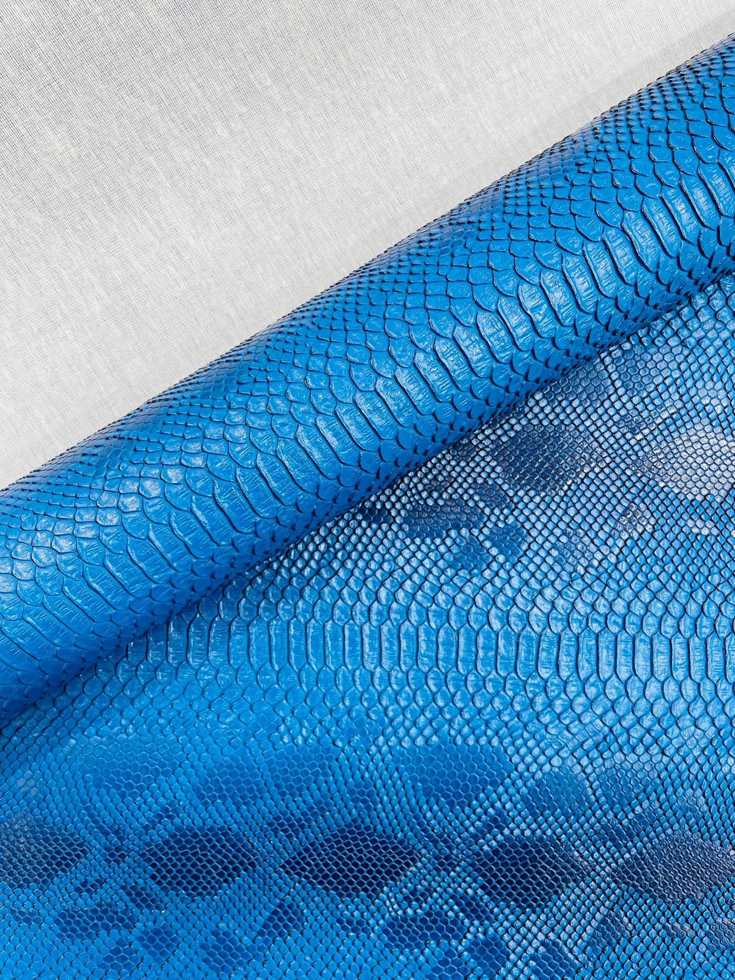 Viper Snake Skin Texture Faux Leather Fabric| 54" Wide| Upholstery| Sold By The Yard