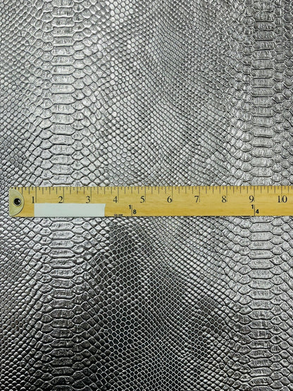 Viper Snake Skin Texture Faux Leather Fabric| 54" Wide| Upholstery| Sold By The Yard