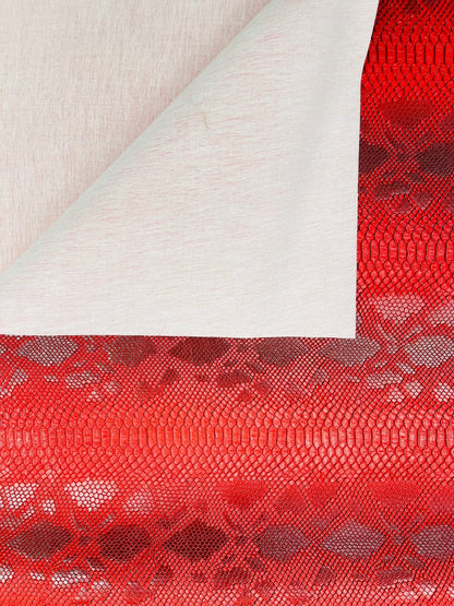 Viper Snake Skin Texture Faux Leather Fabric| 54" Wide| Upholstery| Sold By The Yard