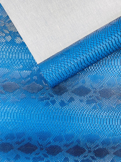 Viper Snake Skin Texture Faux Leather Fabric| 54" Wide| Upholstery| Sold By The Yard